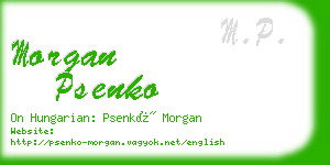 morgan psenko business card